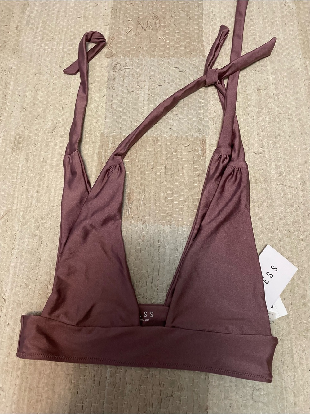 Lioness Triangle BIKINI top Mauve - Small NWT